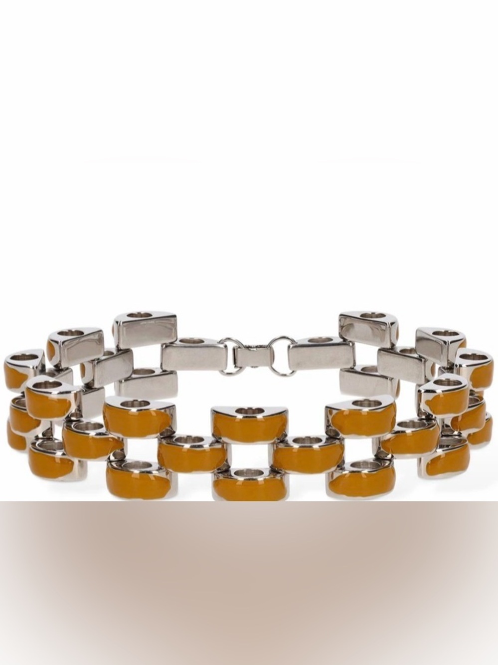 MARNI ENAMEL GOLD CHOKER SIZE SMALL NWOT